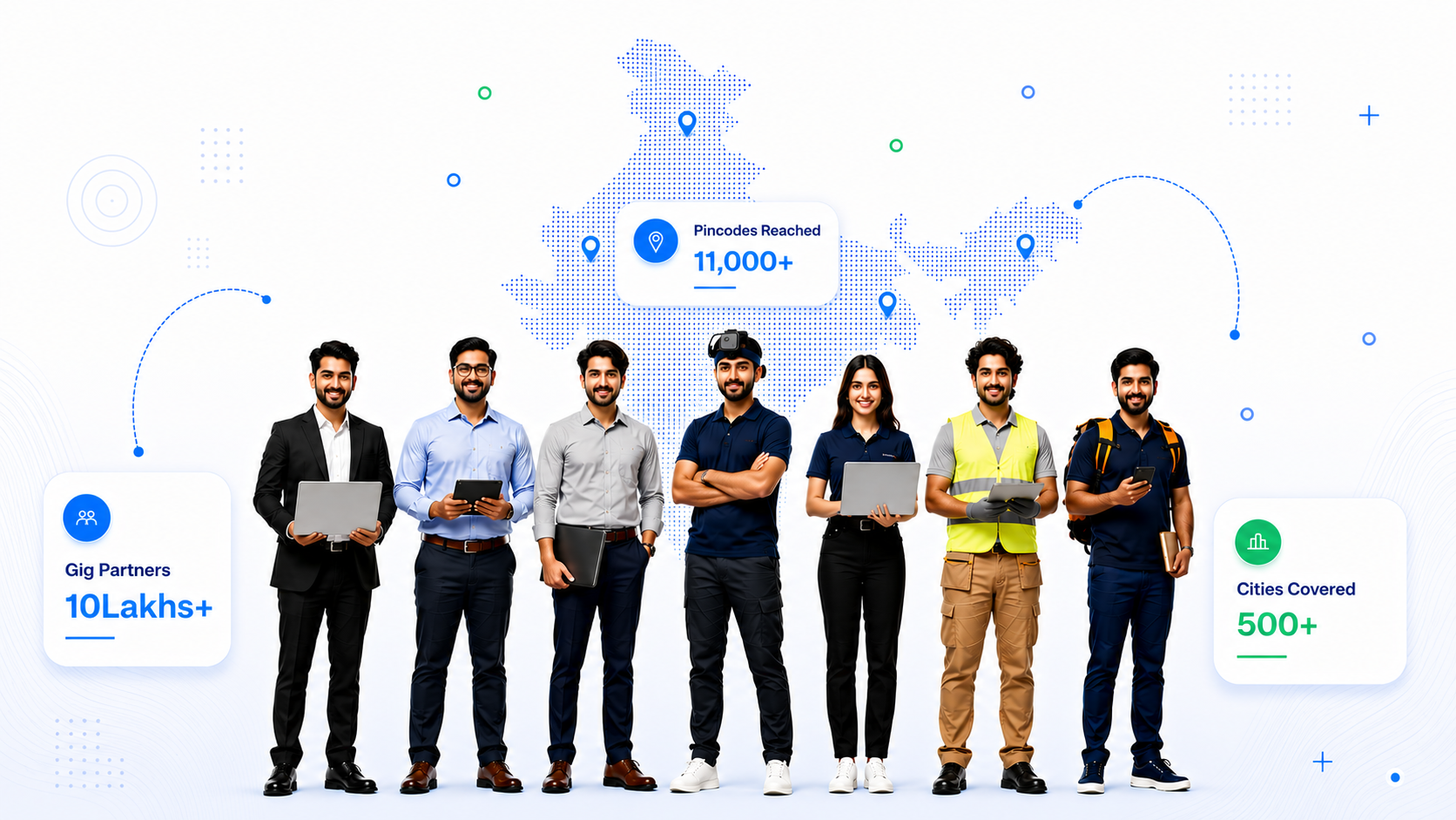 OkayGo gig workforce - Indian partners across delivery, audits, telecalling, BD and ops